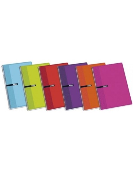PAQ 5 CUADERNO ESPIRAL 4º 80H 60G CUAD4X4 TAPA DURA